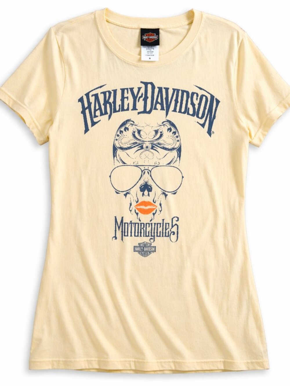 Harley-Davidson Light Yellow Graphic T-Shirt, Size XL
